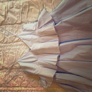 Blue and White striped baby doll dress!